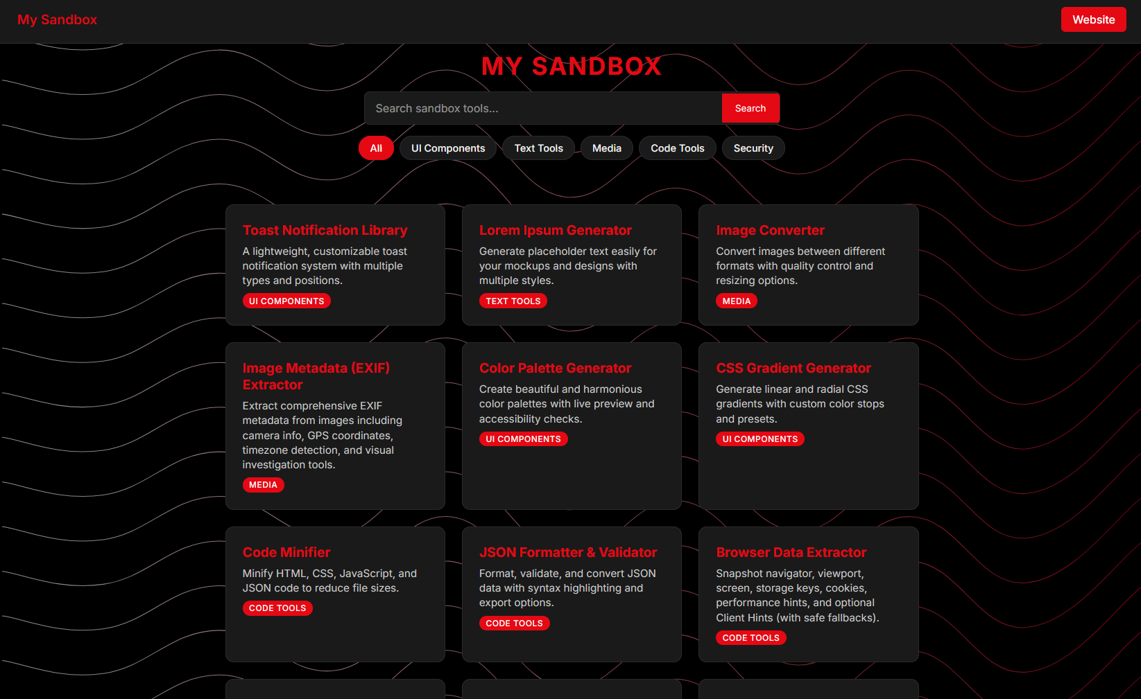 Sandbox tools