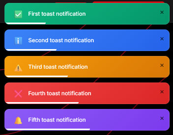 Screenshot 2 der Toast Notification Library